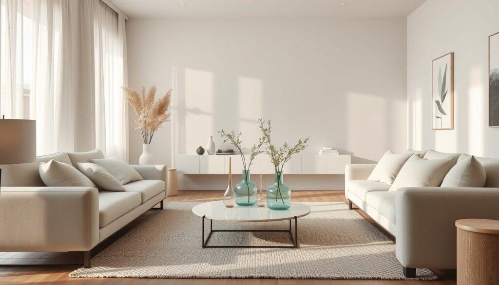 Modern Nordic Decor with Sleek Glass Pieces