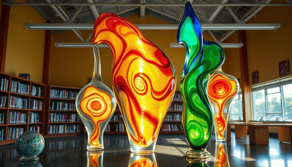 educational glass art, library decor prints