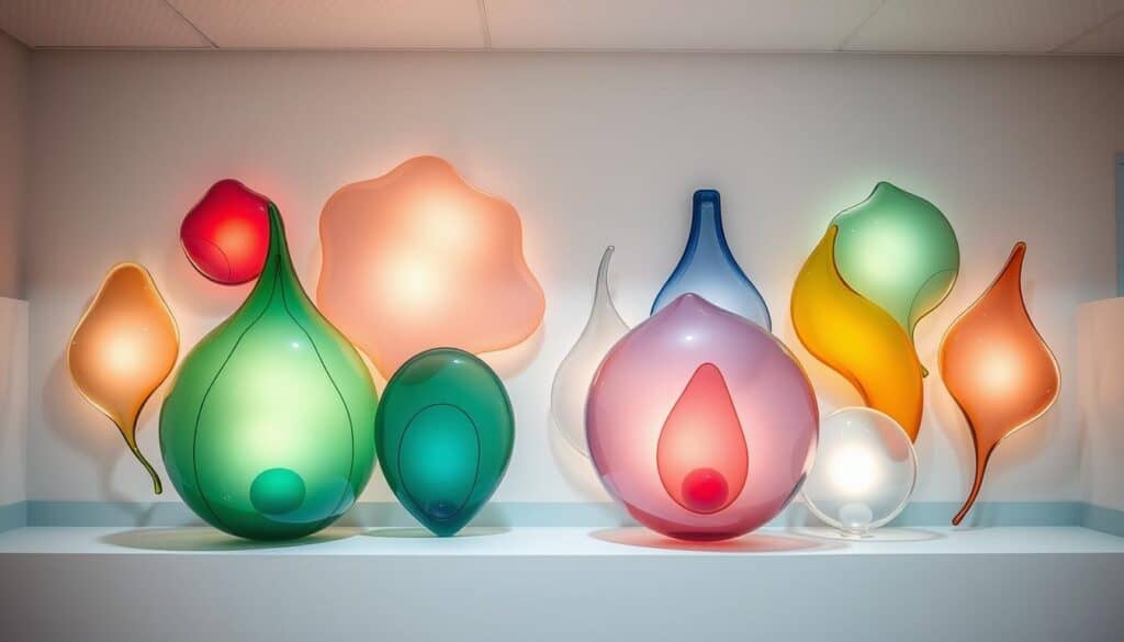 glass blown pieces
