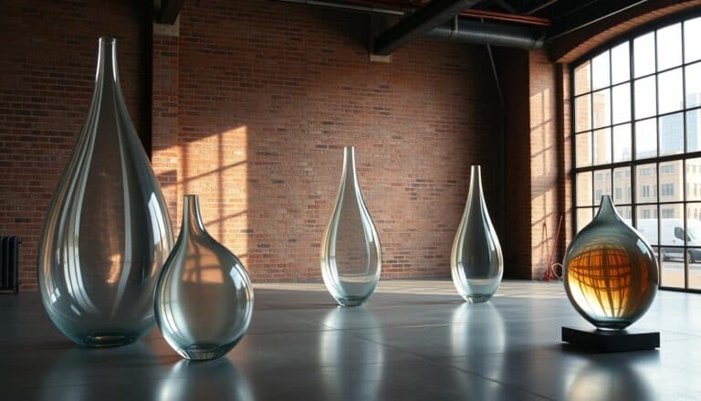 industrial style art, urban glass photography