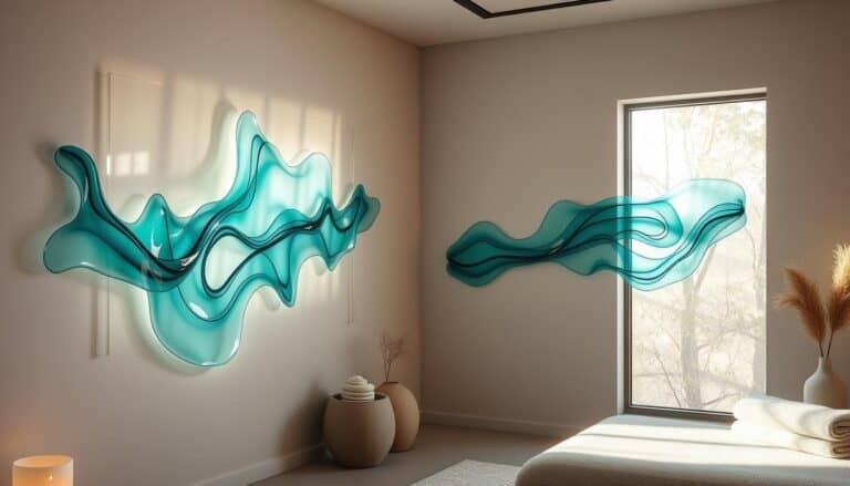 spa decor prints, relaxing glass photography